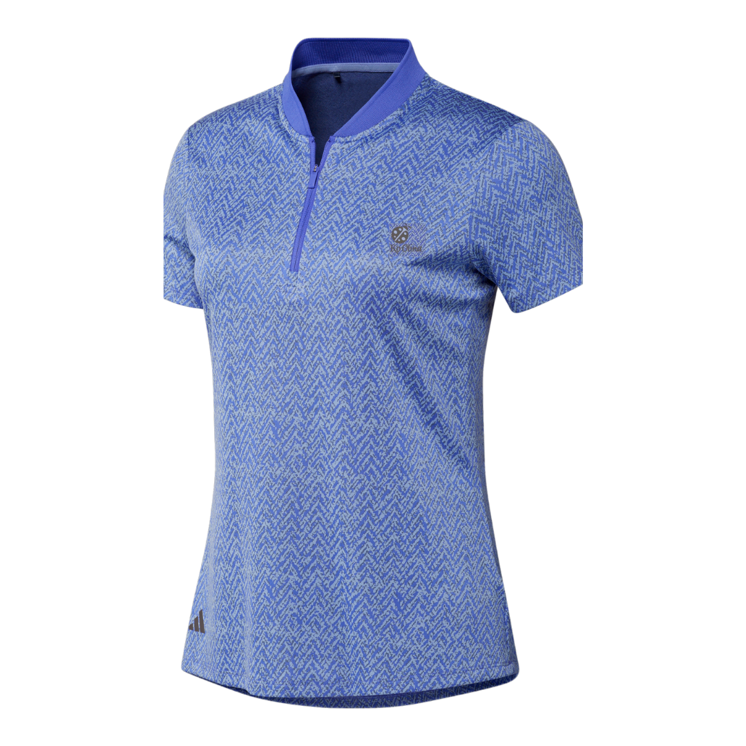 ADIDAS WOMEN JACQUARD SS POLO - Blue Spark