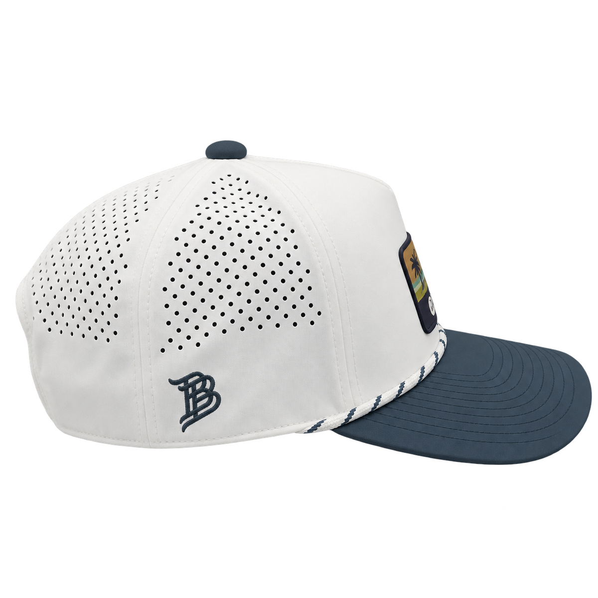 Ko Olina Branded Bills Curved 5-Panel 2-Tone Rope Tropical Cap