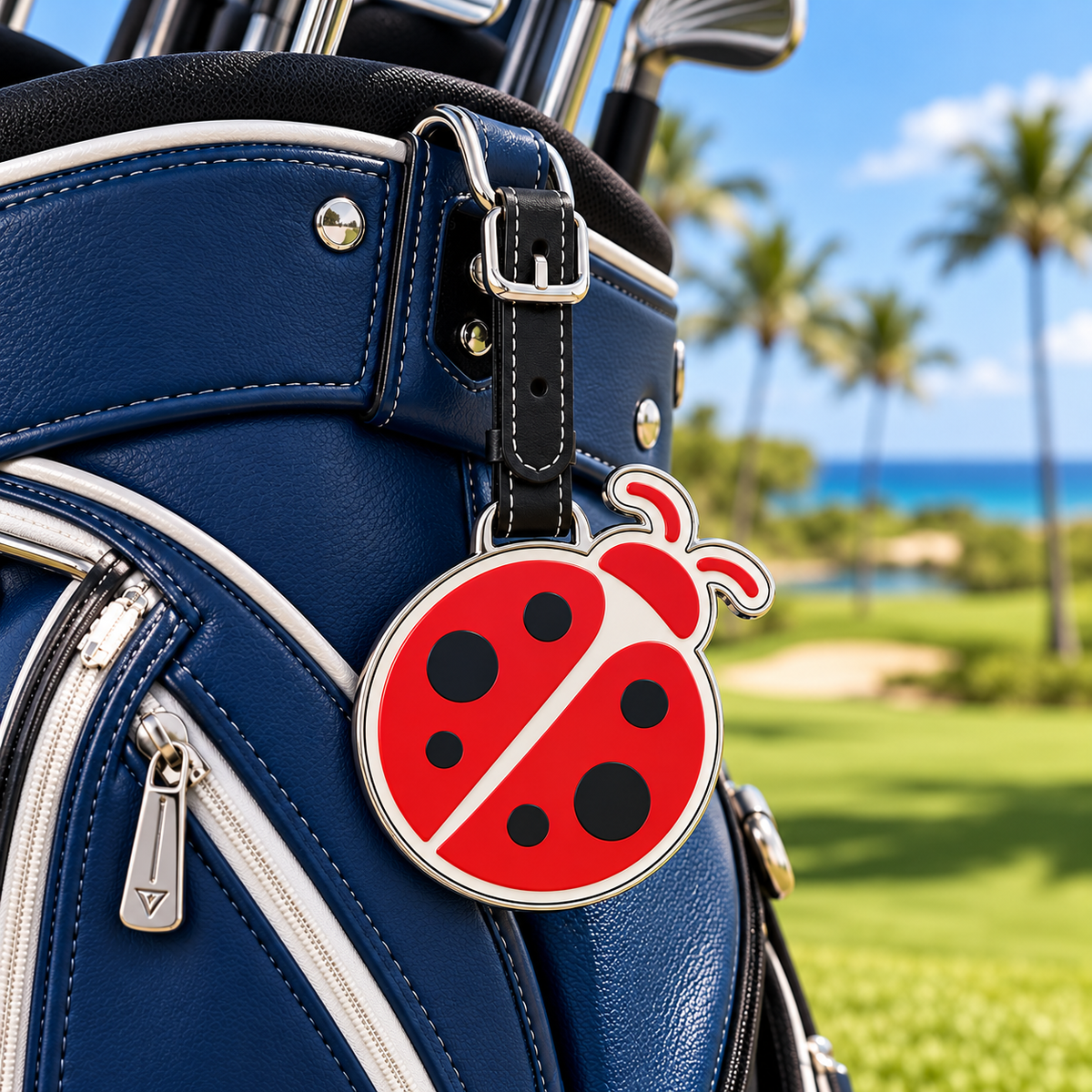 PRG x Ko Olina Custom Ladybug Formosa Golf Bag Tag