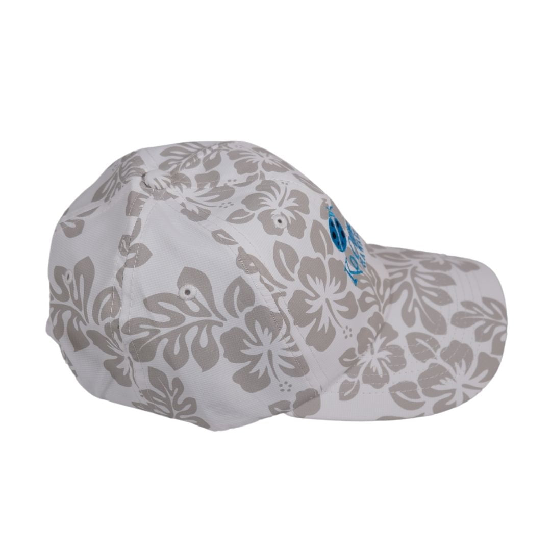 KO OLINA MONO PRINT HIBISCUS CAP
