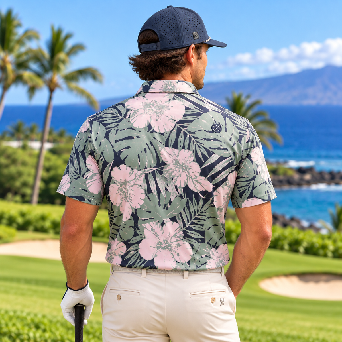Ko Olina x Bad Birdie Don’t Touch the Flowers Polo