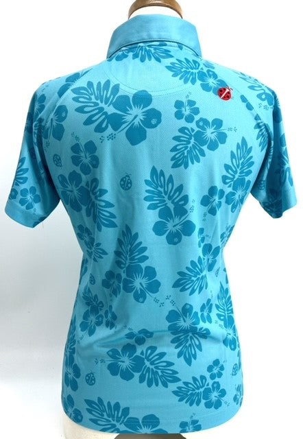 KO OLINA LADIES HIBISCUS POLO