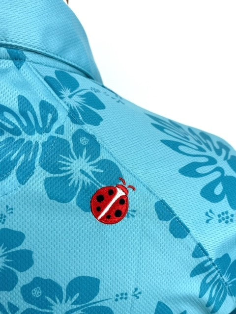 KO OLINA LADIES HIBISCUS POLO