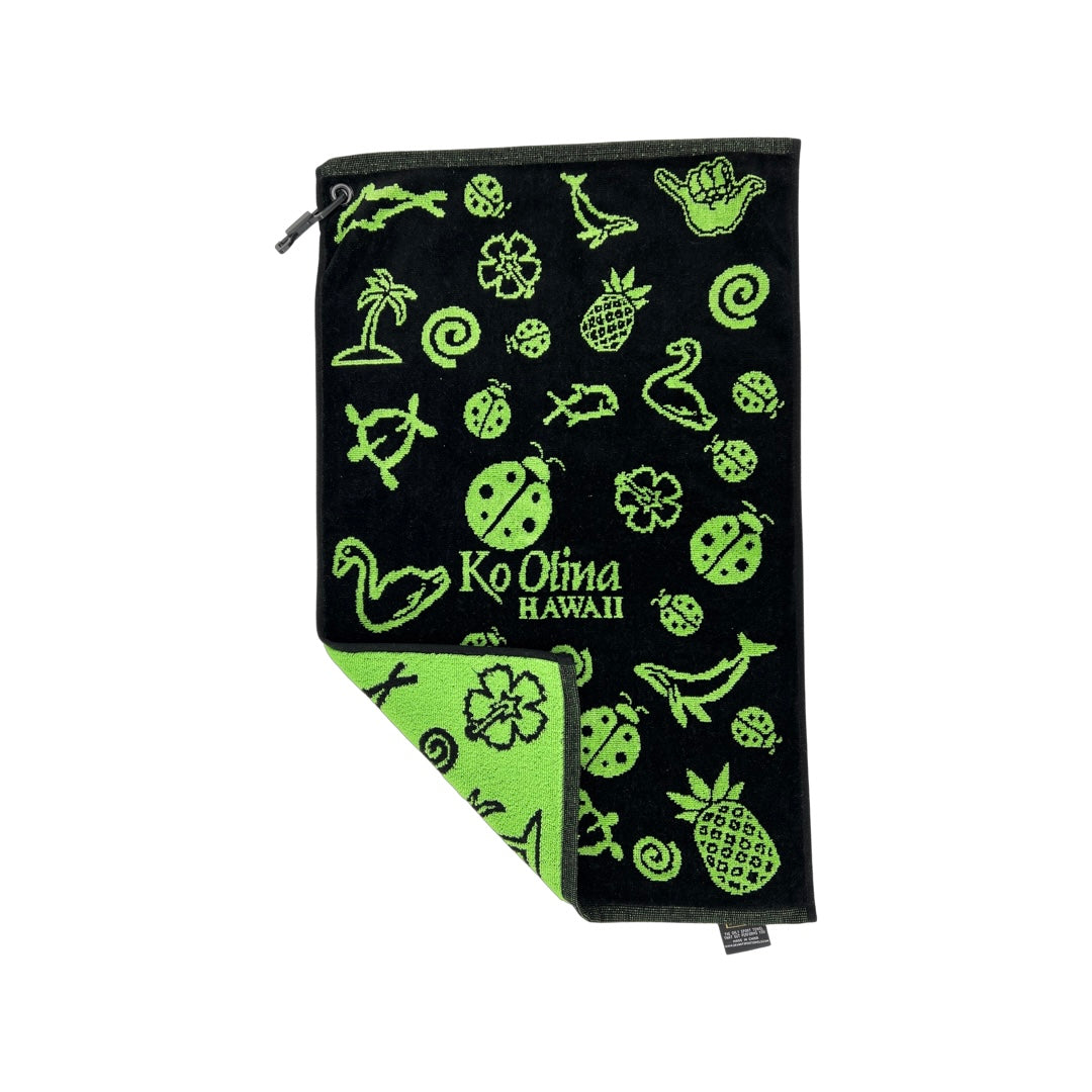 KO OLINA ICONS GOLF TOWEL