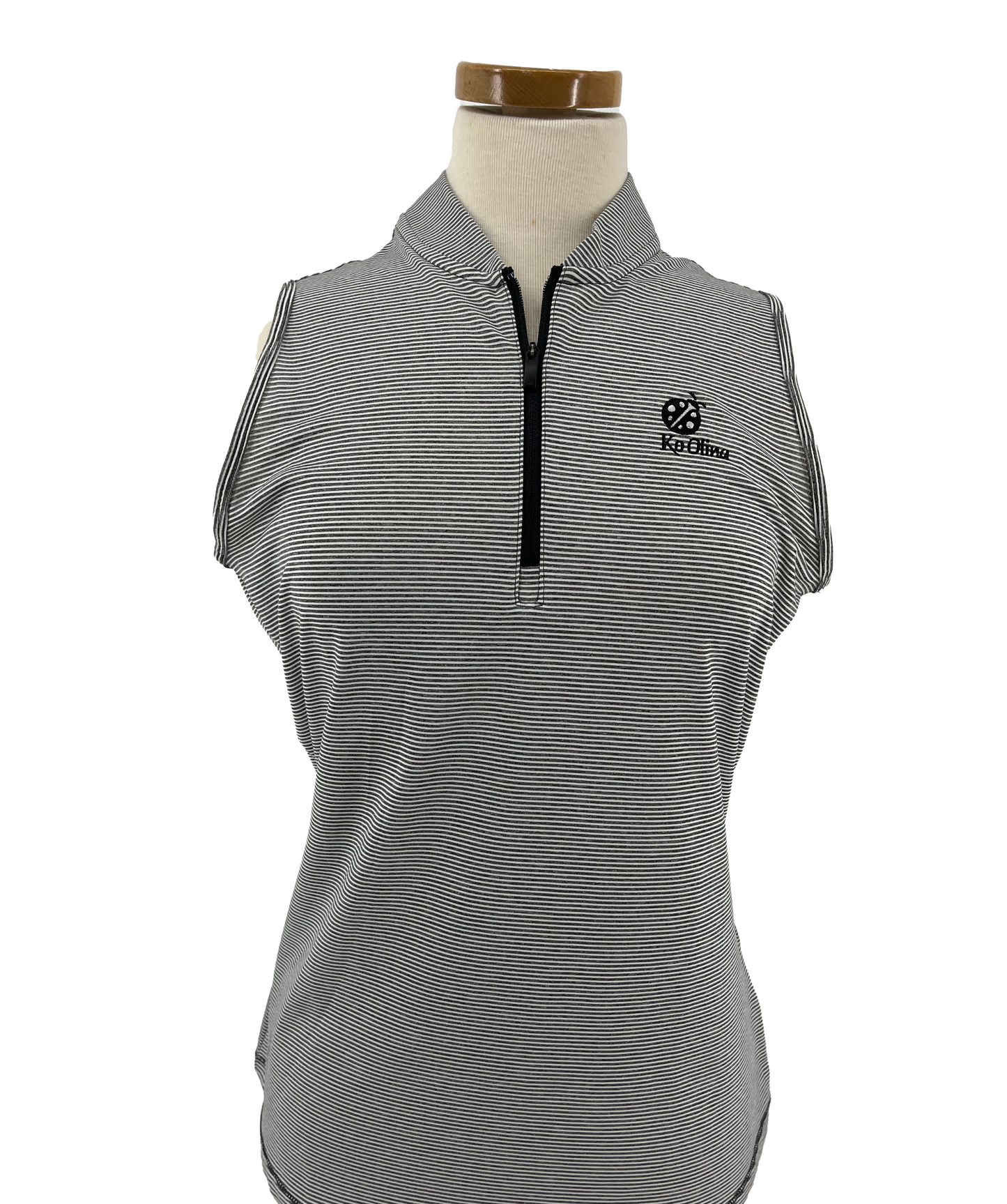 Adidas Two-Color Ottoman Sleeveless Polo Shirt