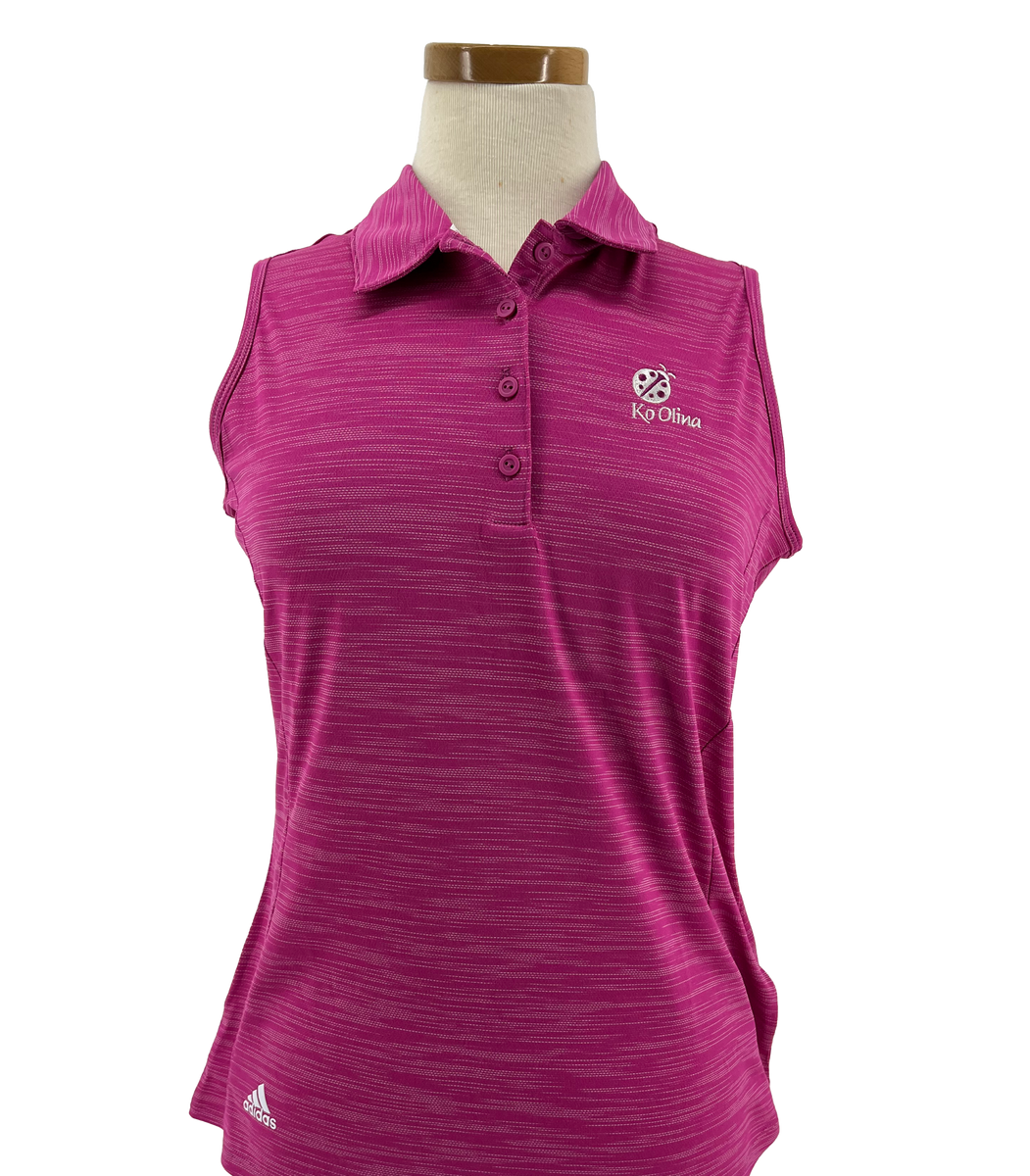 Adidas SpaceDye Sleeveless Polo Shirt Ko Olina Golf Club
