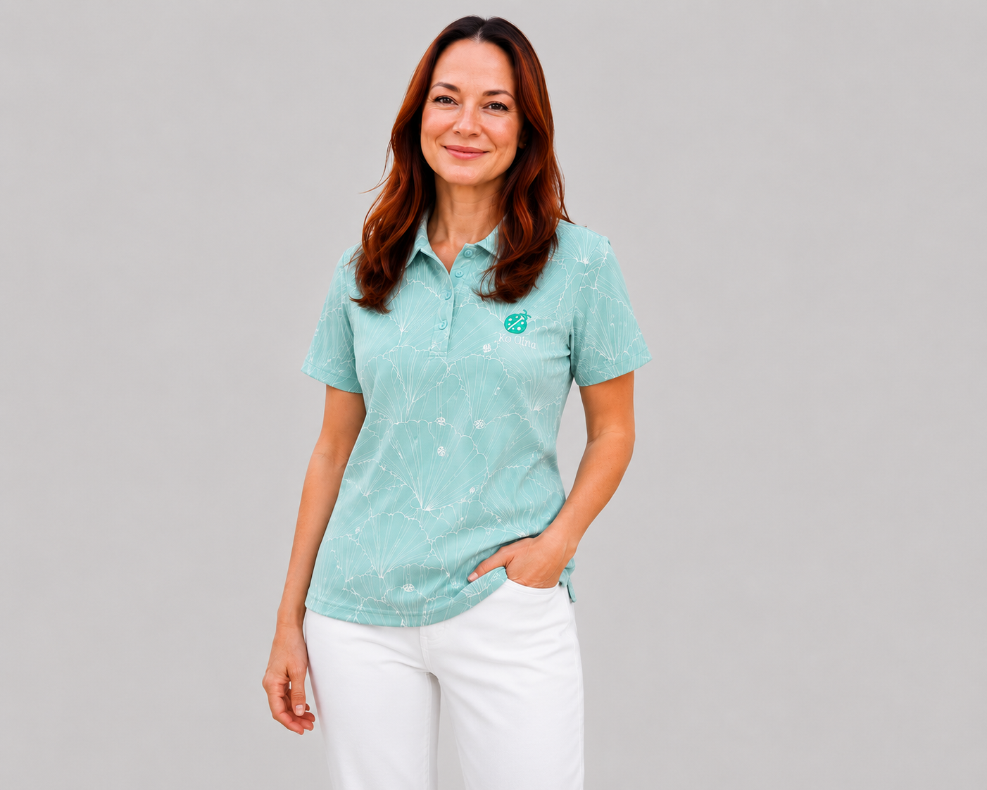 KO OLINA CUSTOM SEASHELL POLO