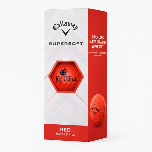 CALLAWAY SUPERSOFT RED GOLF BALL SLEEVE