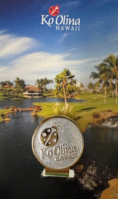 Ko Olina Hat Clip + White Glitter Ball Marker