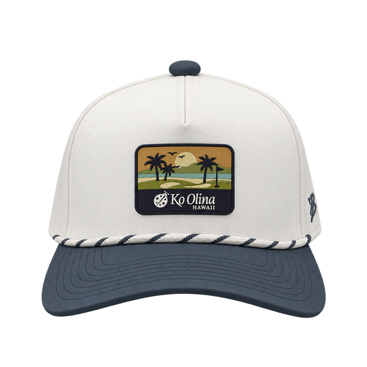 Ko Olina Branded Bills Curved 5-Panel 2-Tone Rope Tropical Cap