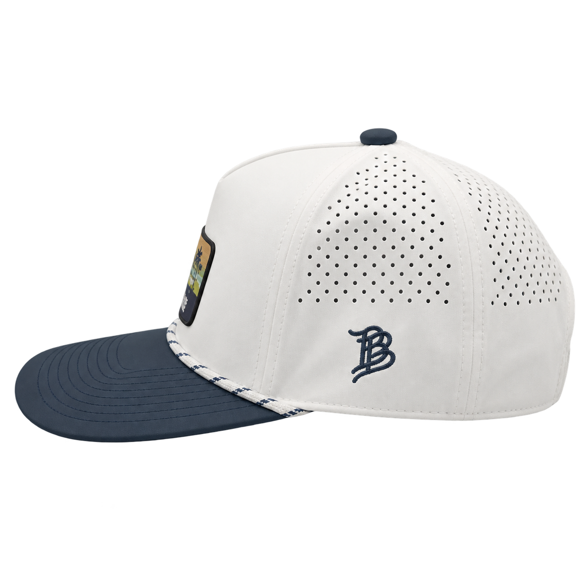 Ko Olina Branded Bills Curved 5-Panel 2-Tone Rope Tropical Cap