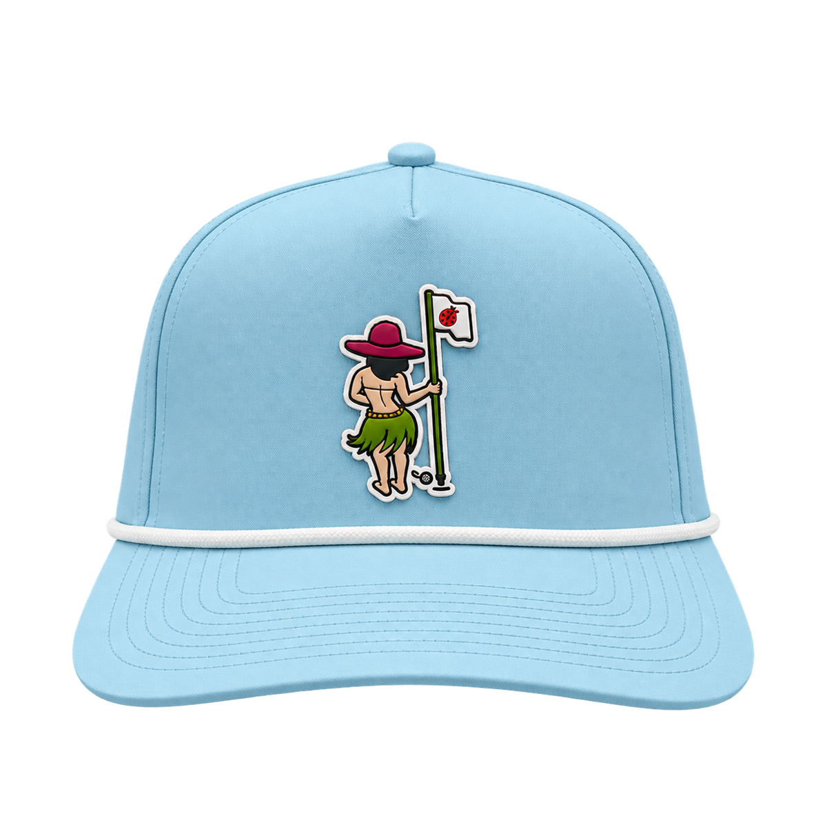 Ko Olina Branded Bills Curved Rope Hula Girl Cap