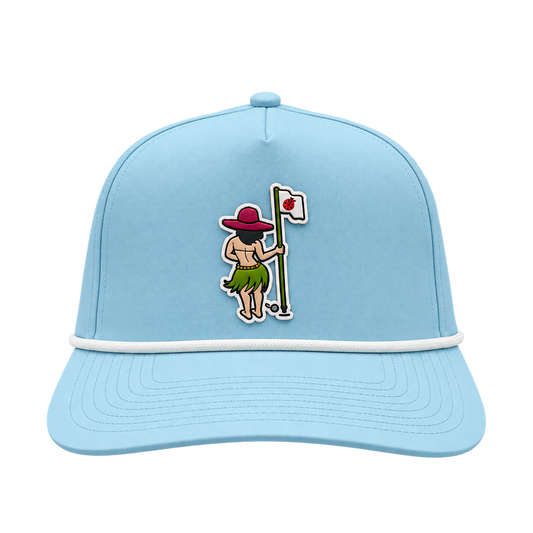 Ko Olina Branded Bills Curved Rope Hula Girl Cap
