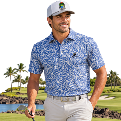 Ralph Lauren RLX Ditsy Hibiscus Performance Polo