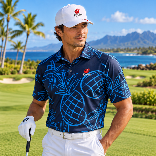 Ko Olina Pineapple Ladybug Performance Polo