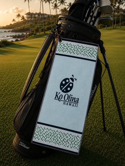 Ko Olina Lattice Edge Woven Golf Towel