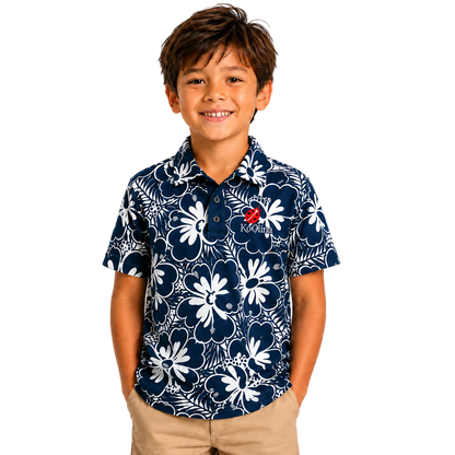 Ko Olina Kids Hibiscus Performance Polo