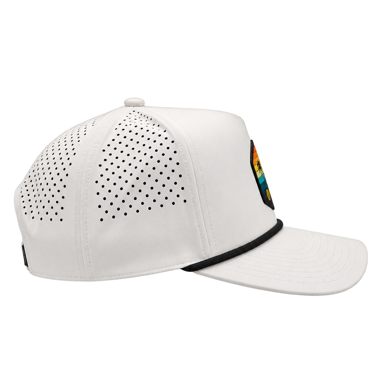 Ko Olina Branded Bills Curved 5-Panel Rope Tropical Sunset Cap
