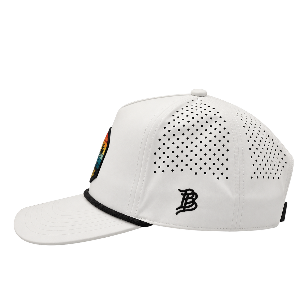 Ko Olina Branded Bills Curved 5-Panel Rope Tropical Sunset Cap