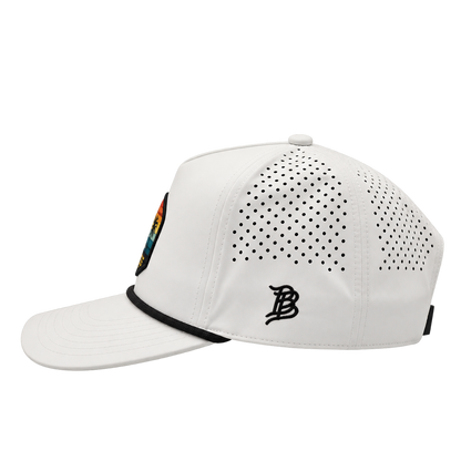 Ko Olina Branded Bills Curved 5-Panel Rope Tropical Sunset Cap