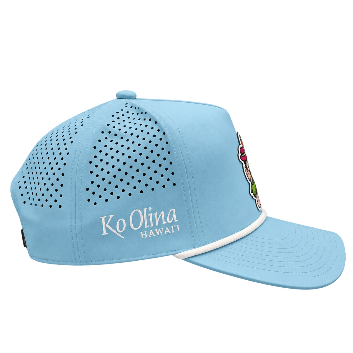 Ko Olina Branded Bills Curved Rope Hula Girl Cap