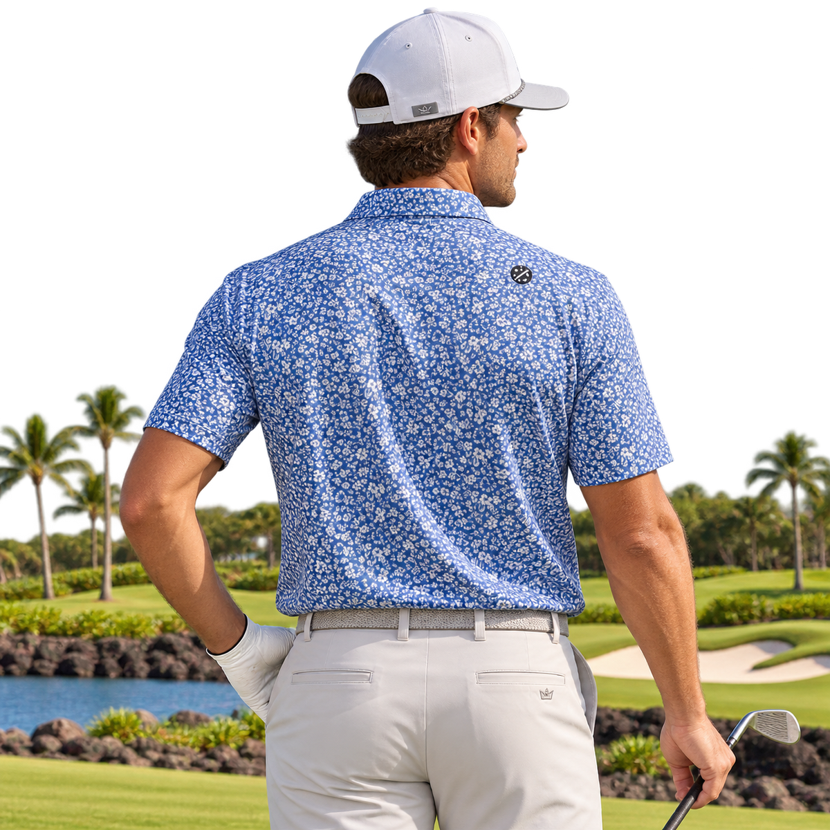 Ralph Lauren RLX Ditsy Hibiscus Performance Polo
