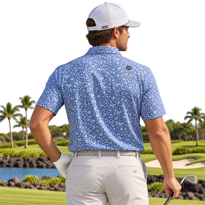 Ralph Lauren RLX Ditsy Hibiscus Performance Polo