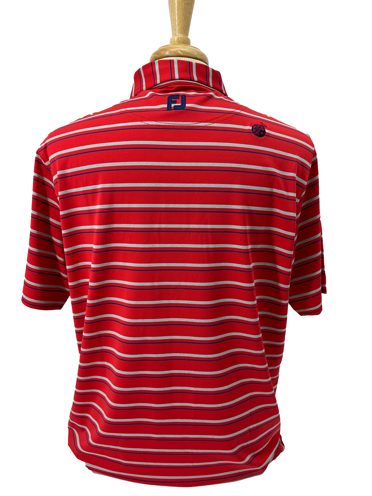 FJ Lisle Space Dyed Stripe Self Collar - SALE