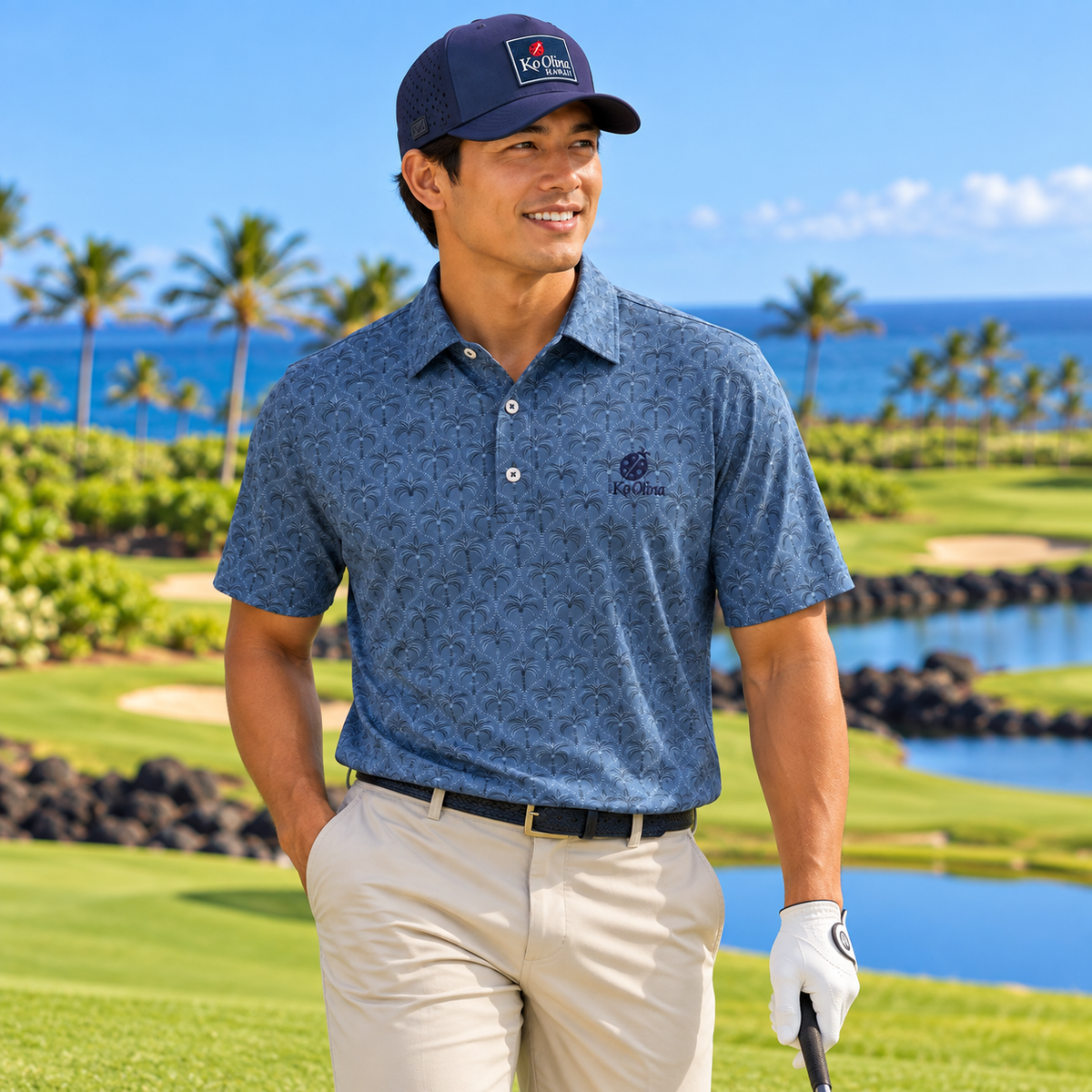 Greg Norman Deco Palm Polo