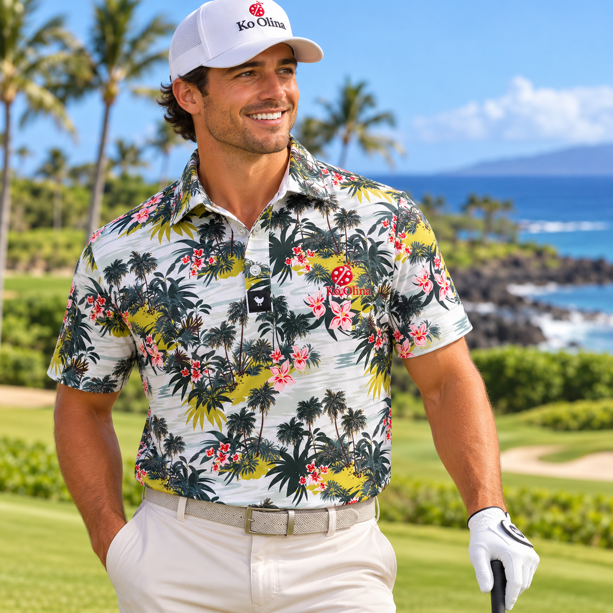 Ko Olina x Bad Birdie Just Add Sand Polo