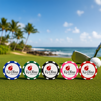 Premium Custom Poker Chip Golf Ball Markers