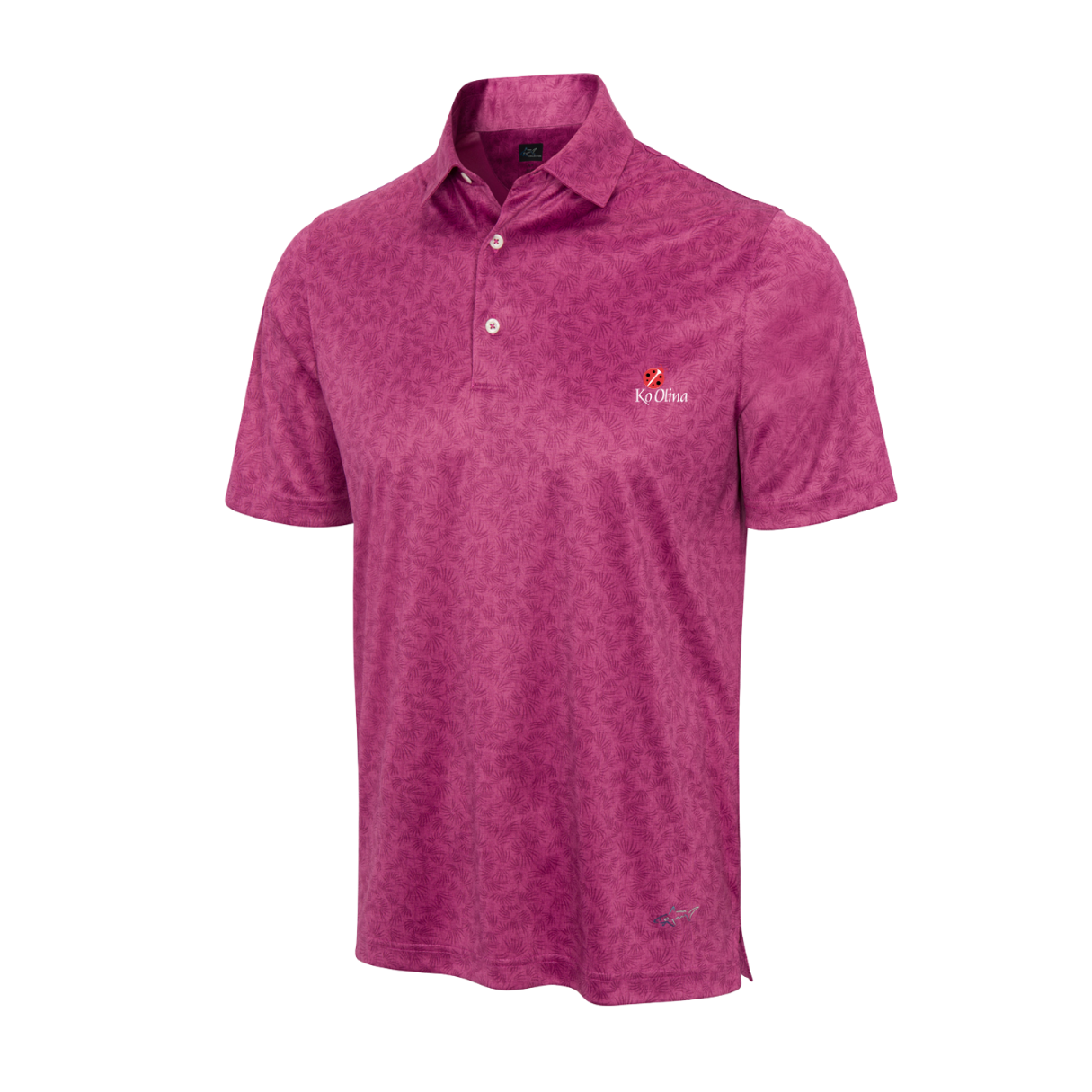 GREG NORMAN RYE GRASS POLO - MULBERRY