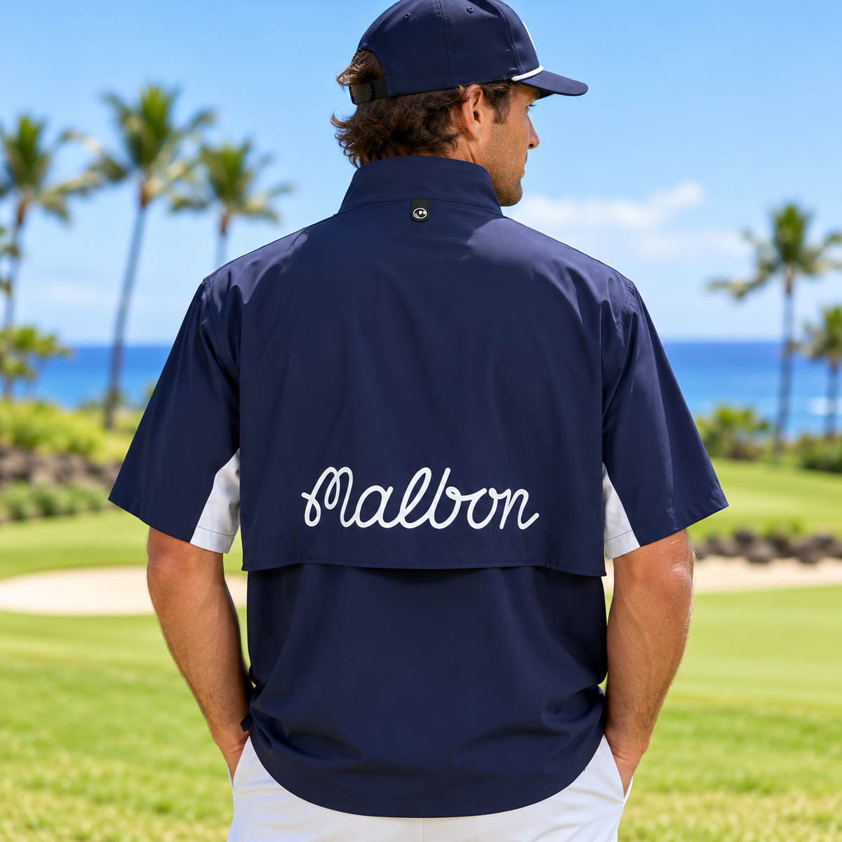 Malbon Men's Pine Windshirt