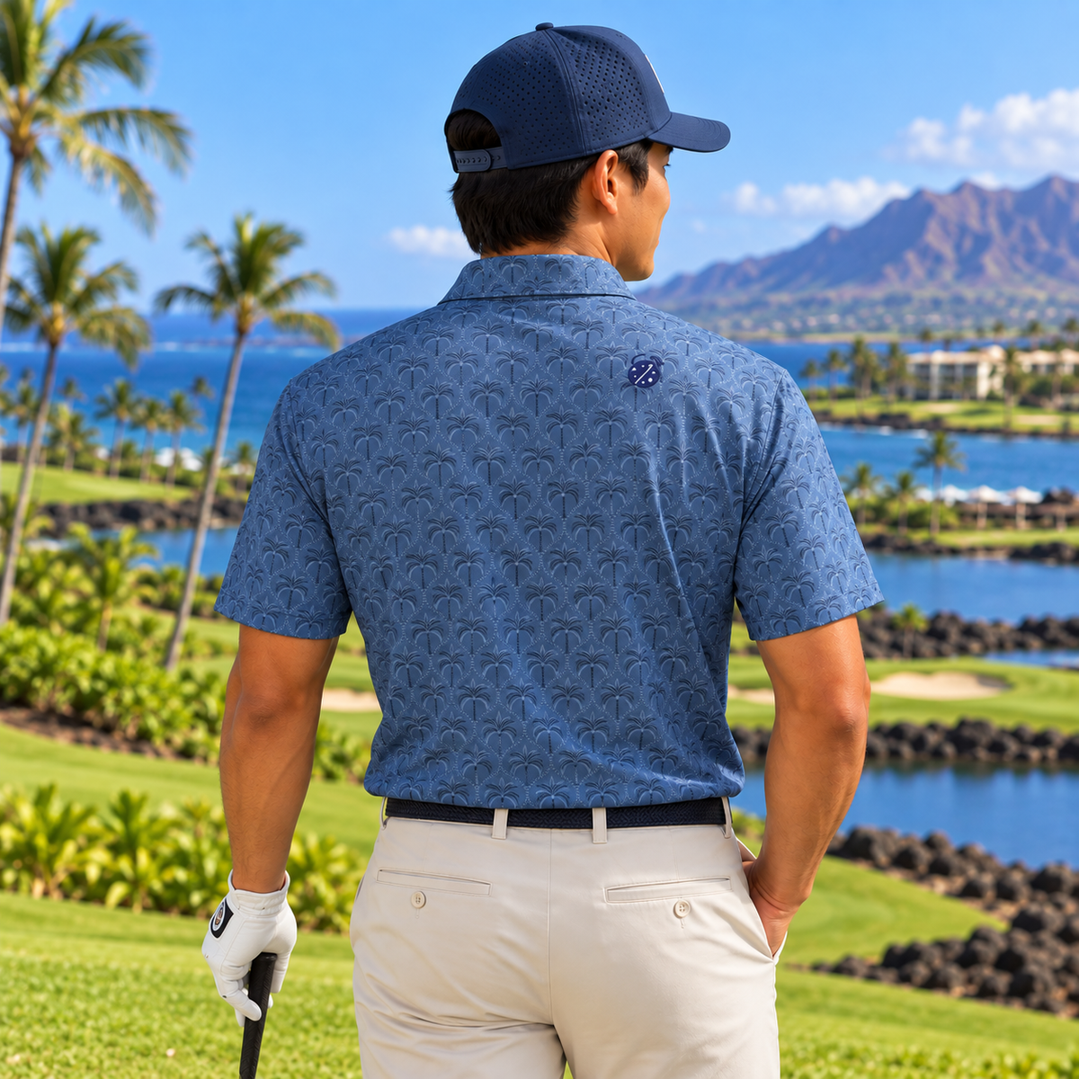 Greg Norman Deco Palm Polo