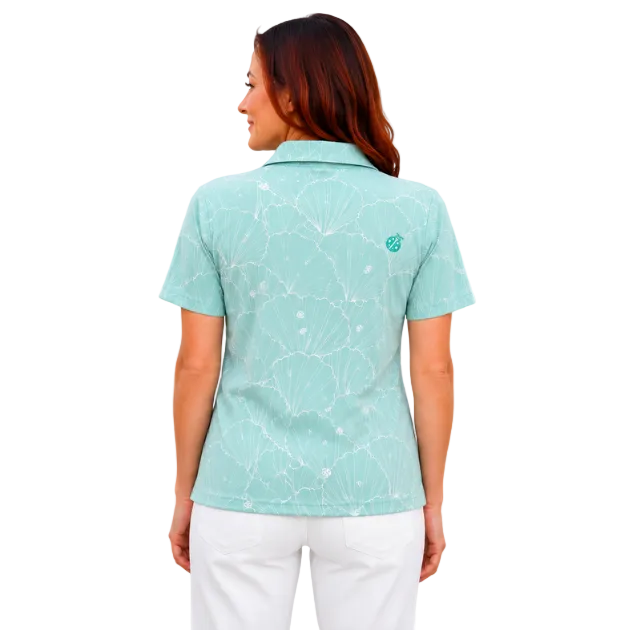 Ko Olina Custom Seashell Polo