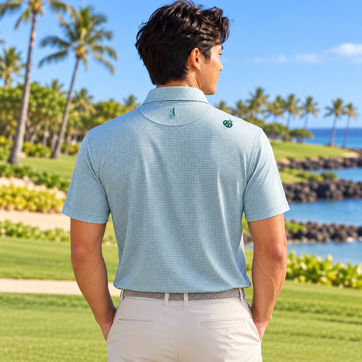 Johnnie-O Dot Neat Performance Jersey Polo