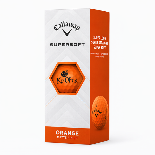 CALLAWAY SUPERSOFT ORANGE GOLF BALL SLEEVE
