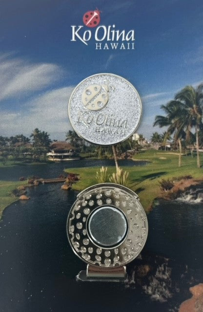KO OLINA HAT CLIP + WHITE GLITTER BALL MARKER