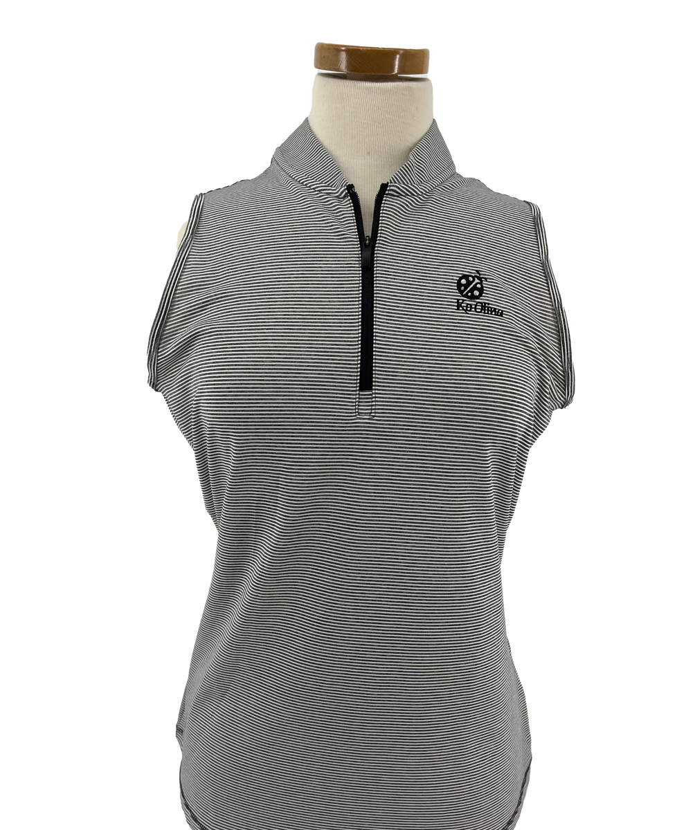 Adidas TwoColor Ottoman Sleeveless Polo Shirt Ko Olina Golf Club