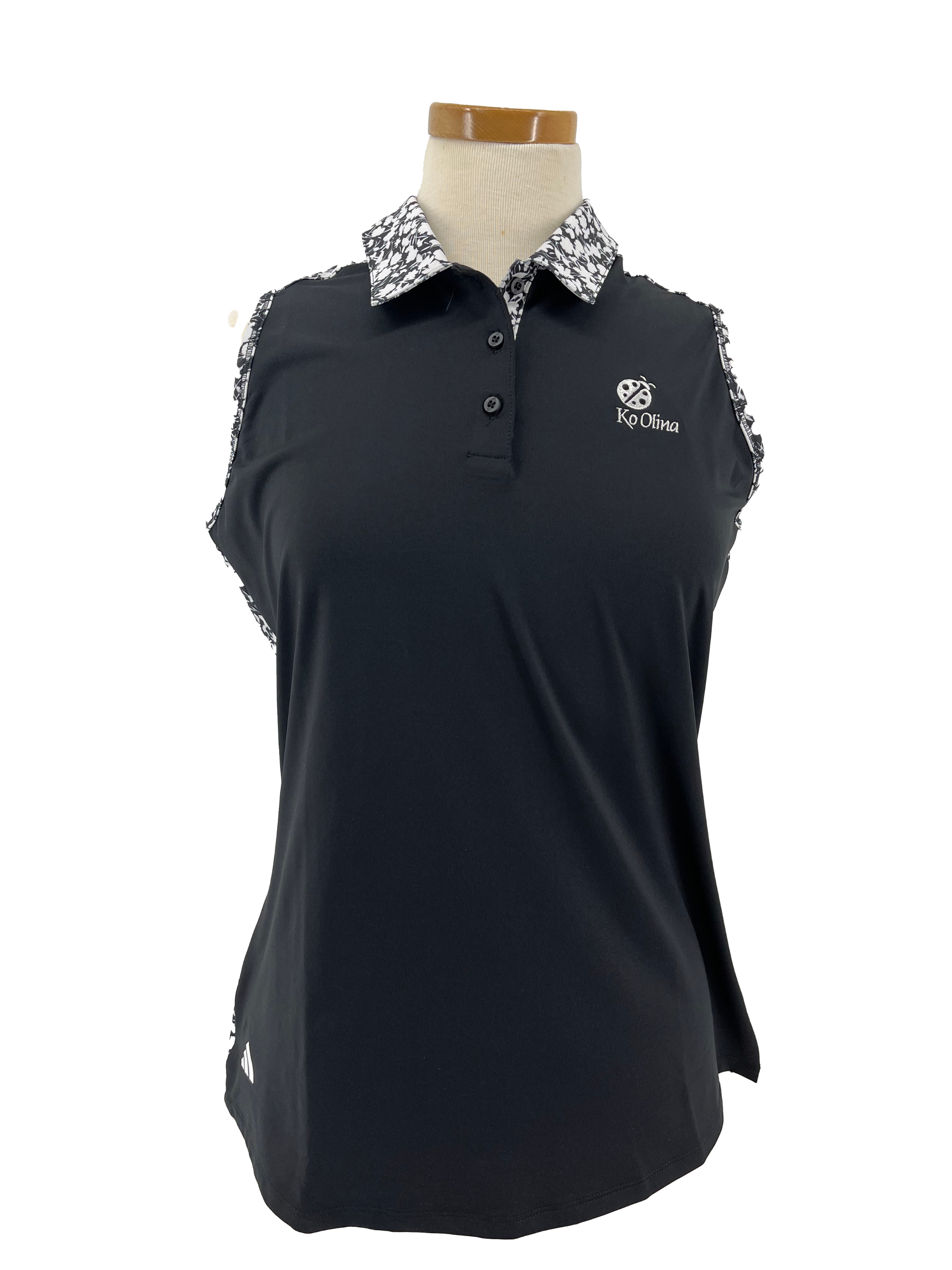 ADIDAS IB3689 Women's Ultimate365 Print Sleeveless Golf Polo
