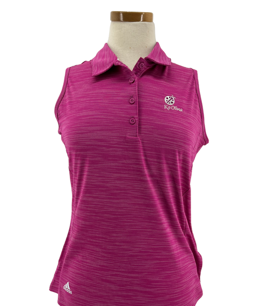 Adidas Space-Dye Sleeveless Polo Shirt